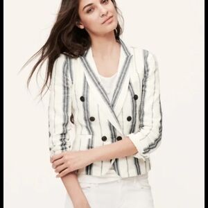 NWT Loft Striped Blazer Jacket